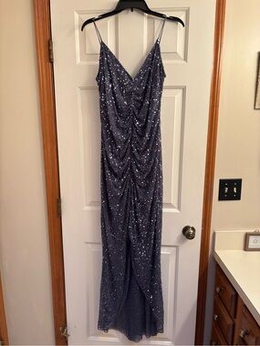MARINA Sequin Evening Dress